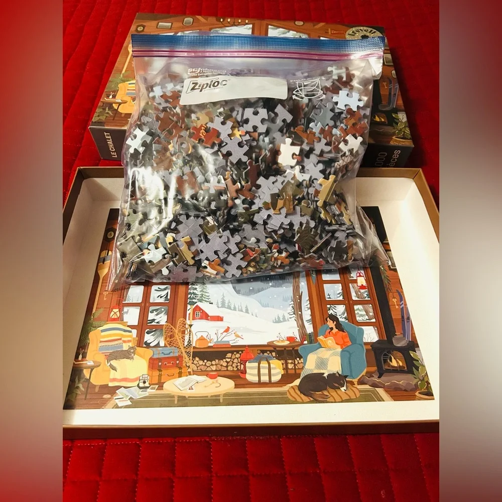 Trevell | Le Chalet | 1,000 Piece Jigsaw Puzzle - Picture 3 of 3